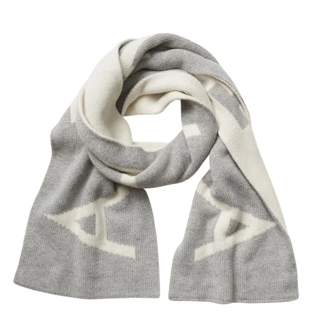 Athleta daily knit reversible cashmere & wool blend scarf